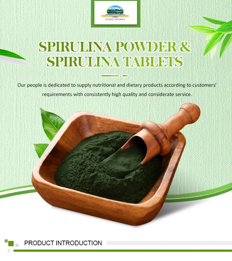 100% Pure Organic Green Algae Powder Improved Nutritional Anemia Spirulina Powder Health-Care Products Food Supplement Health Manufacturer